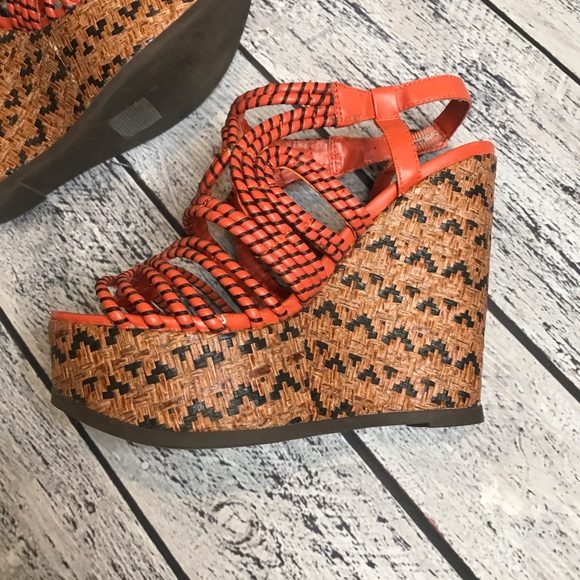 Mossimo wedges size 8 summer fun - Picture 7 of 11